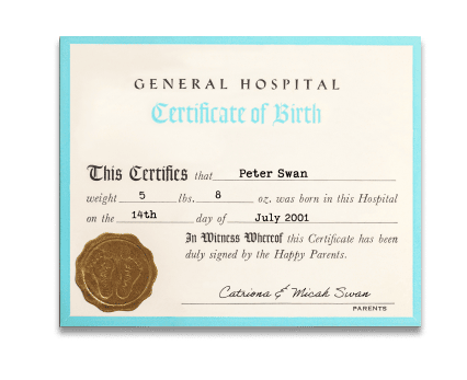 Birth certificates